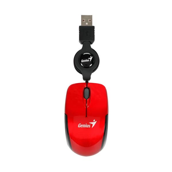 Mouse Genius RS2 Micro Traveler V2 Alámbrico USB 1200 Dpi 31010125103 - Rojo Imagen principal del producto