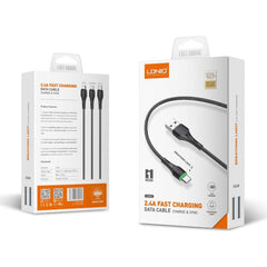 CABLE USB TIPO C LS5221 LDNIO NEGRO