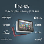 Tablet Fire HD 8" 32GB 2021 Amazon - Negra