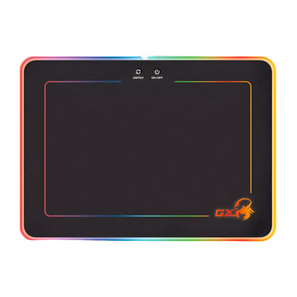 Mouse Pad Gaming RGB Genius GX-PAD 600H 35x25cm Goma 31250006400 - Negro