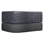 Teclado Logitech Ergo K860 for Business Membrana Inalámbrico Bluetooth Inglés 920-009166 - Negro