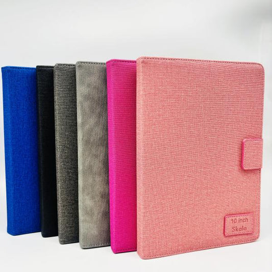 ESTUCHE AGENDA TABLET UNIVERSAL TELA 10" .