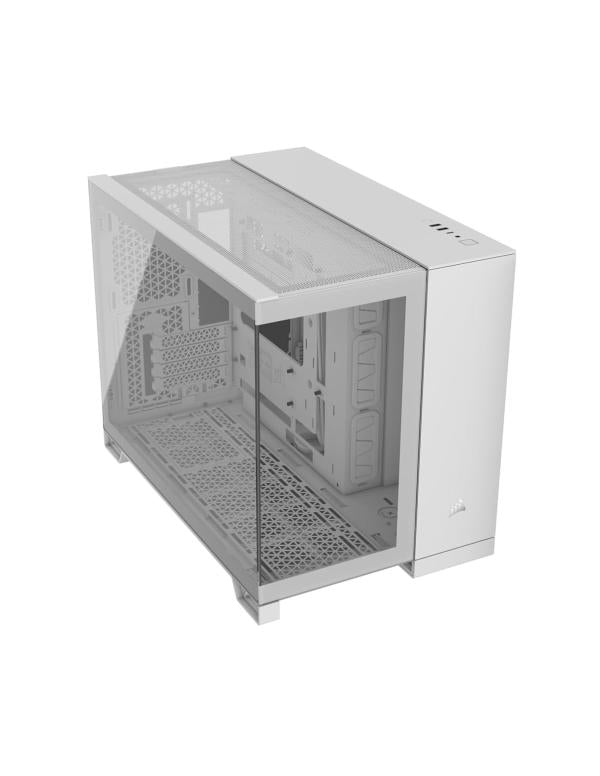 Case Gaming Corsair 2500X Vidrio Mid Tower con Vidrio Lateral y Frontal CC-9011266-WW - Blanco