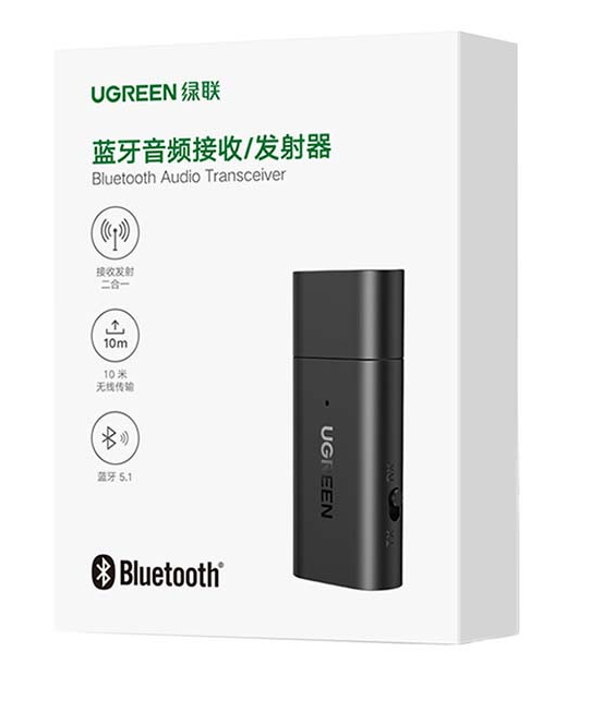 Receptor y Transmisor Bluetooth CM523 60300 Ugreen - Negro