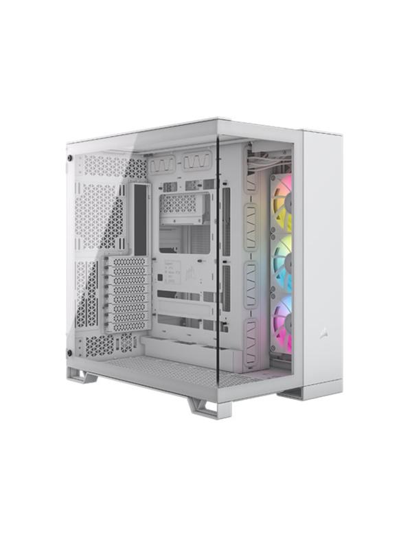 Case Gaming RGB Corsair Atx Icue Link 6500X Mid Tower Ventiladores 3 de 120M con Vidrio Lateral CC-9011270-WW - Blanco Imagen principal del producto