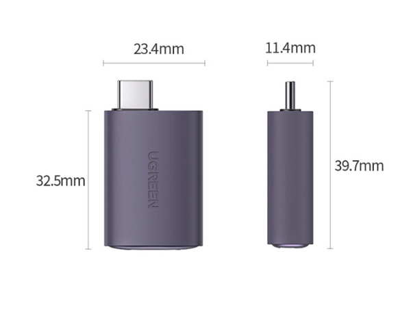 Adaptador USB Tipo C a HDMI Hembra US320 70450 Ugreen - Gris