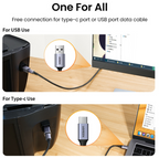 Adaptador USB Tipo C a USB Tipo B Impresora US382 20120 Ugreen - Gris