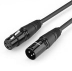 Cable Xlr Macho a Hembra 3 Pines AV130 20713 Ugreen - 8M Negro