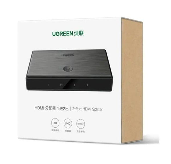 Conmutador 2 HDMI Tipo B a 1 HDMI Tipo B CM186 50707 Ugreen - Gris