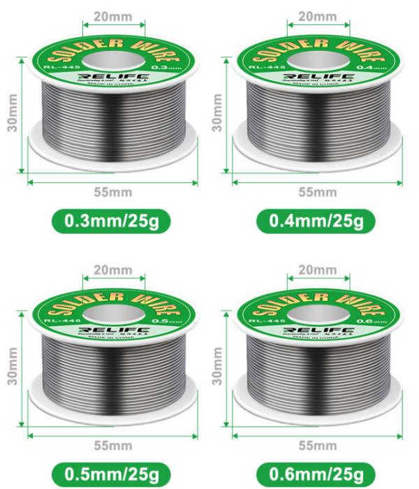 Soldadura RL-445 Relife - 0.3mm 25G