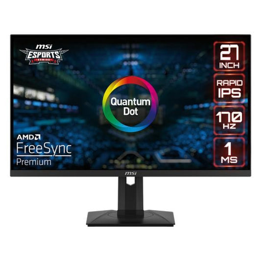 MONITOR 27" MSI G274QPF QD 2560 X 1440 170HZ 1MS HDMI DISPLAY PORT USB-C FREESYNC 9S6-3CC29H-027