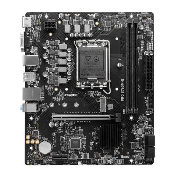 Tarjeta Madre Msi PRO B760M-E DDR5 Lga 1700 M-ATX 911-7D48-048 Negro - Negro Imagen principal del producto