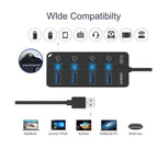 Hub USB Tipo a con Swith OTN-5302 Onten - Negro