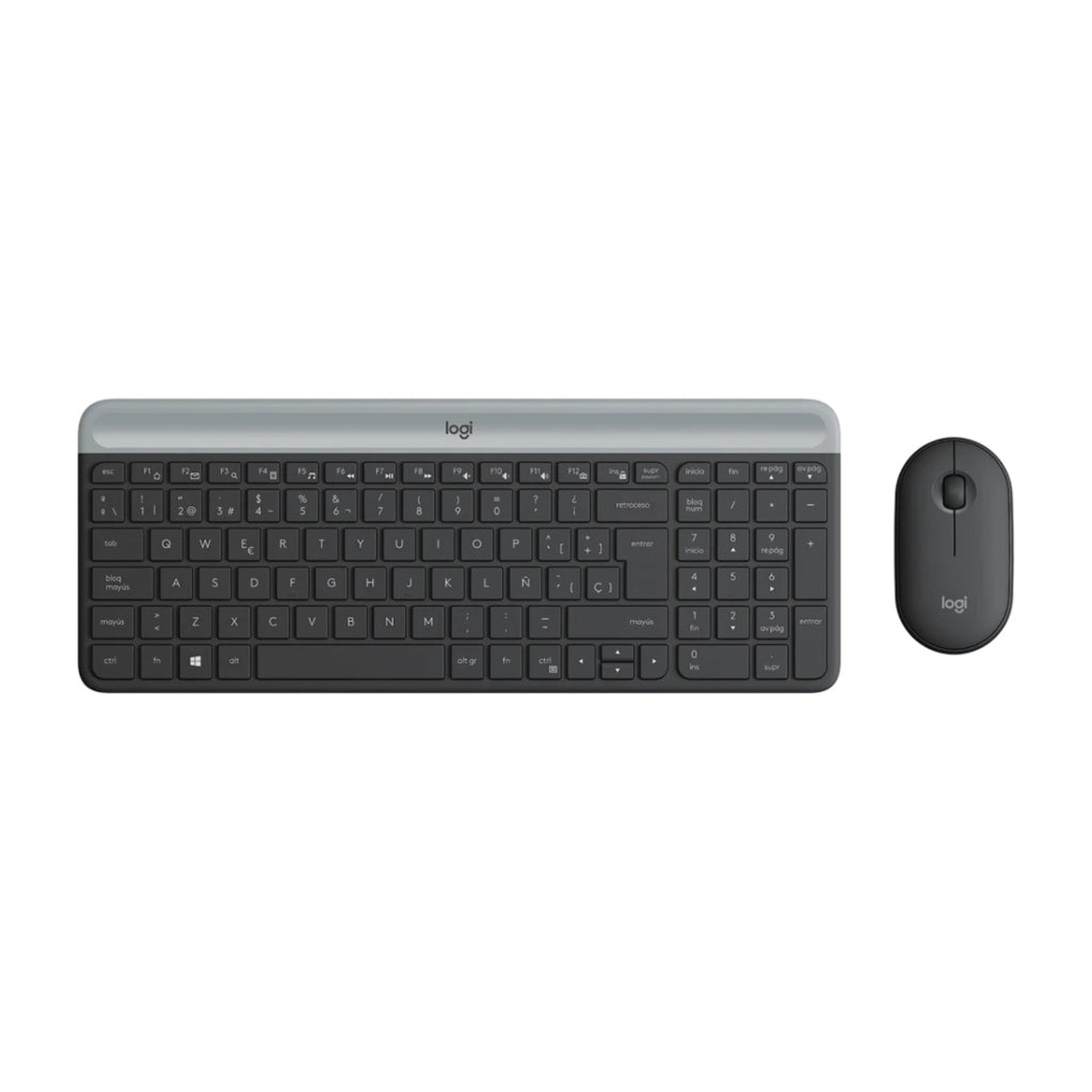 Teclado y Mouse Logitech MK470 Slim Combo Inalámbrico 2.4 Ghz Inglés 920-009437 - Negro Imagen principal del producto