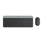 Teclado y Mouse Logitech MK470 Slim Combo Inalámbrico 2.4 Ghz Inglés 920-009437 - Negro