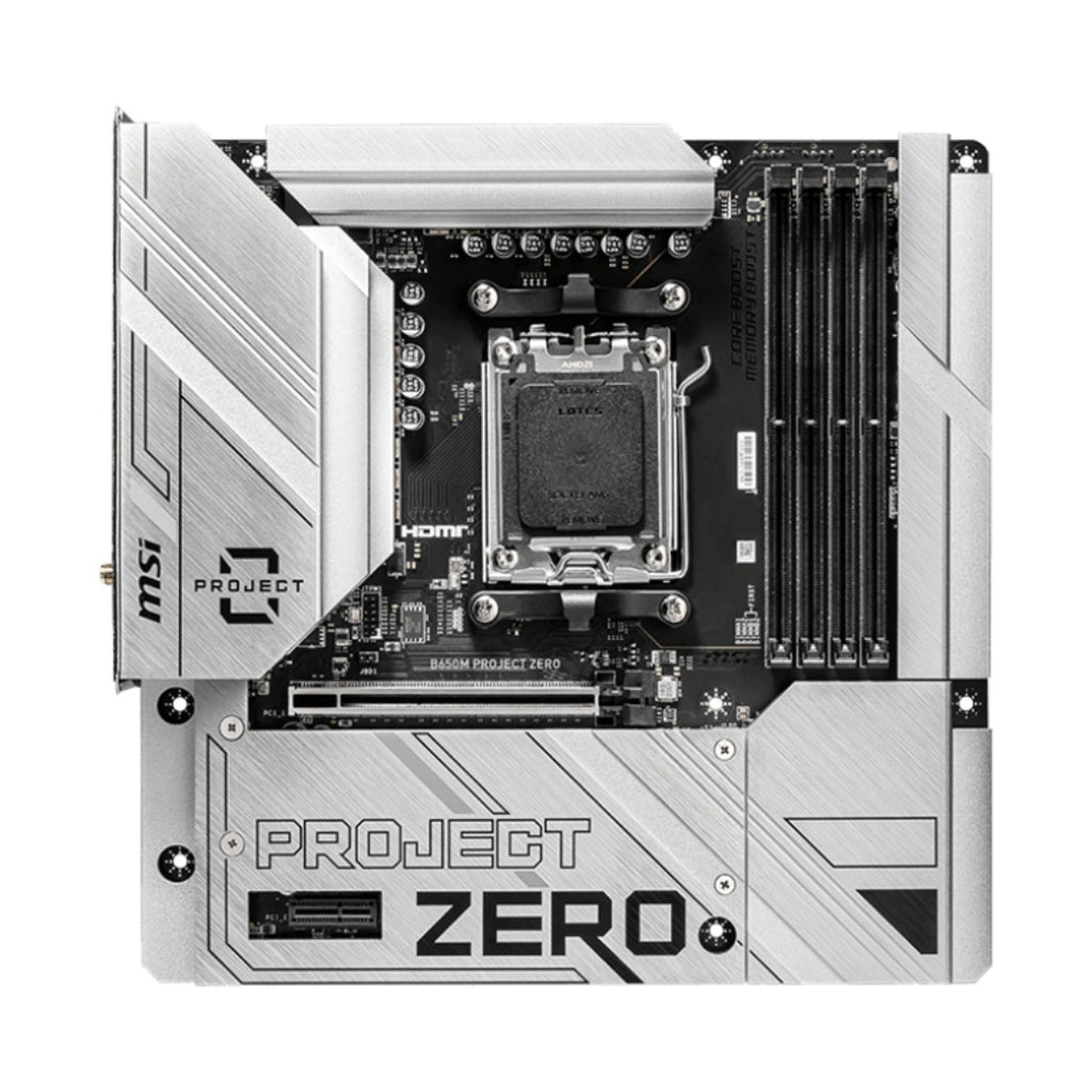 Tarjeta Madre Msi B650M Project Zero Matx DDR5 911-7E09-003 - Negro / Blanco Imagen principal del producto
