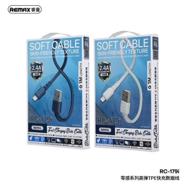CABLE USB LIGHTNING RC-179I REMAX AZUL