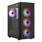 Case gaming RGB Aerocool DESIGNER-G-BK-V2 ventiladores 4 de 120 mm con vidrio lateral y malla frontal accm-es05143.11