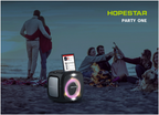 Parlante Bluetooth Partyone Hopestar - Negra
