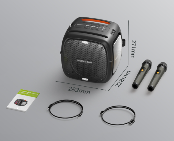 Parlante Bluetooth Partyone Hopestar - Negra