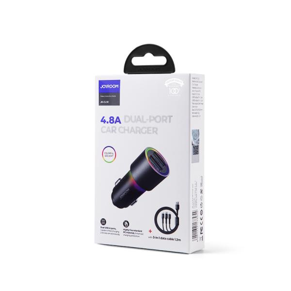 Cargador Cubo Carro JR-CL10 Joyroom - Negro