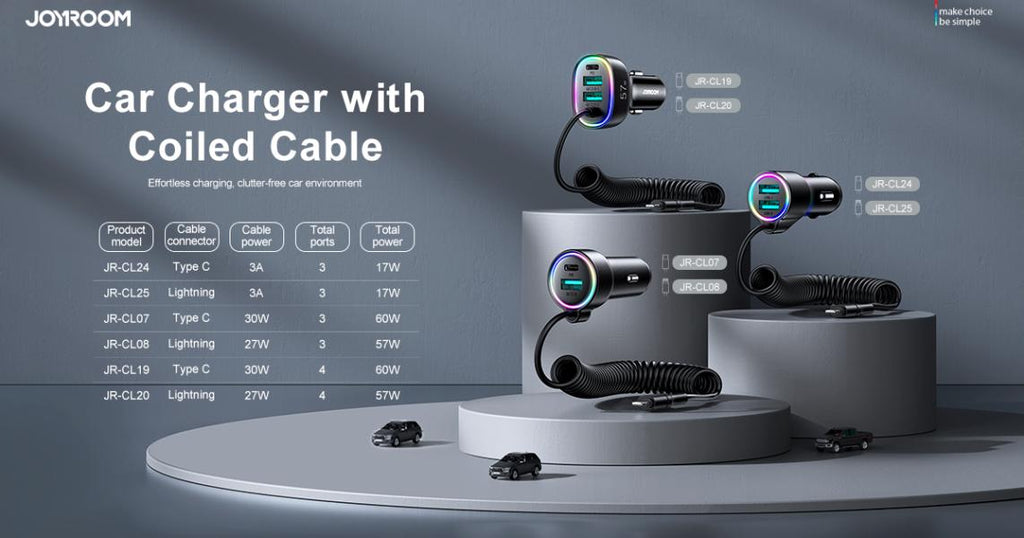 Cargador Carro JR-CL25 Joyroom - Negro Lightning