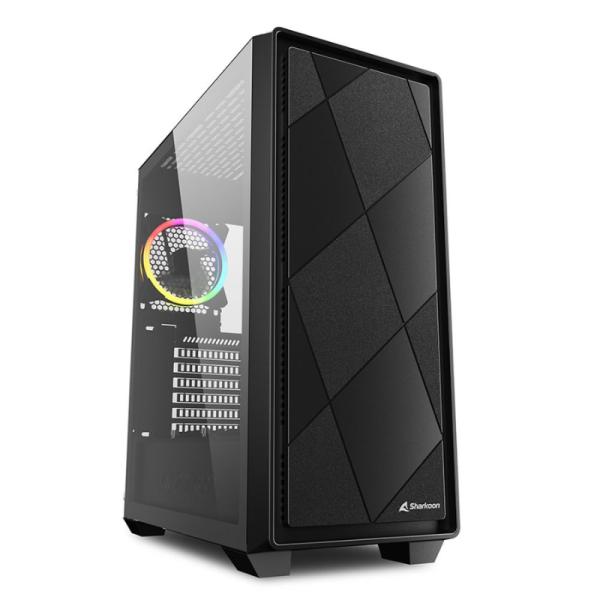Case Gaming RGB Sharkoon VS8 Mid Tower Ventiladores 3 de 120MM con Vidrio Lateral 4044951039081 - Negro Imagen principal del producto