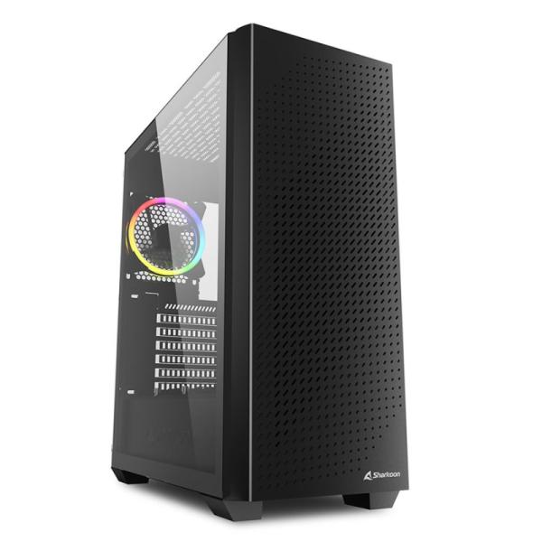 Case Gaming RGB Sharkoon VS9 Mid Tower Ventiladores 3 de 120MM con Vidrio Lateral y Malla Frontal 4044951039111 - Negro Imagen principal del producto