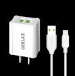 Cargador Casa GA-01M Gerlax - Micro B Blanco