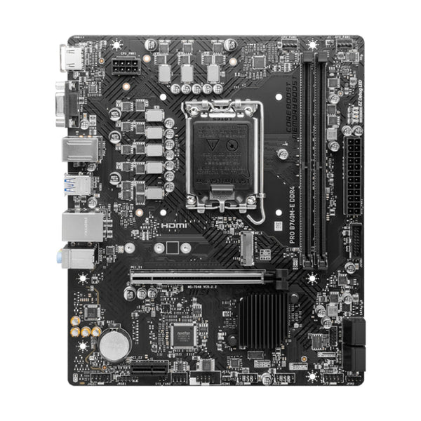Tarjeta Madre Msi PRO B760M-E DDR4 Lga 1700 M-ATX 911-7D48-049 - Negro
