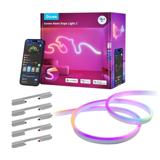 LUCES GOVEE 3M STRIP WHITE SUPPORT MATTER HOMEKIT,GOOGLE,ALEXA,SMARTHINGS H61D3101 NUEVO
