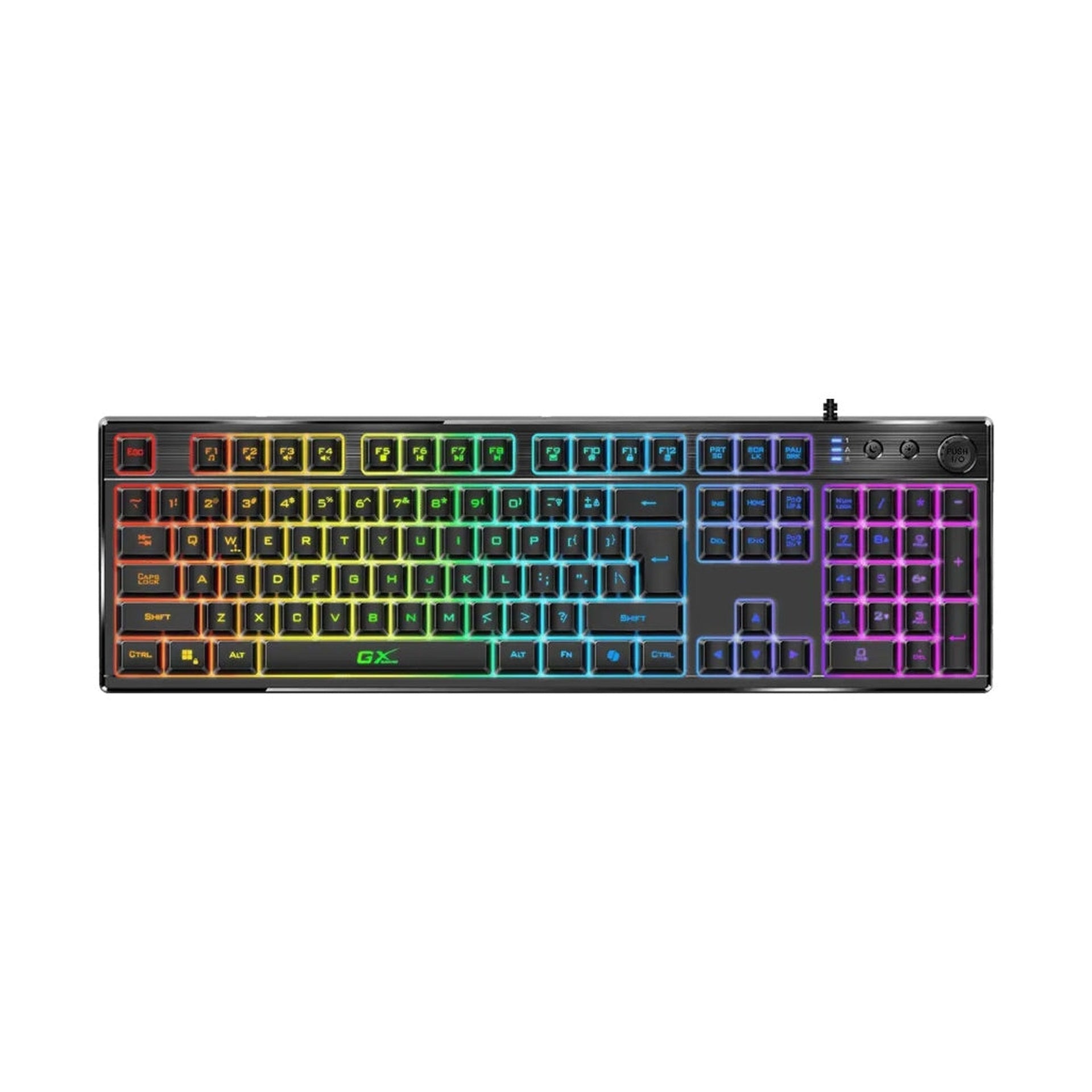 Teclado Gaming RGB Genius K7 Membrana Alámbrico USB Español 31310056401 - Negro