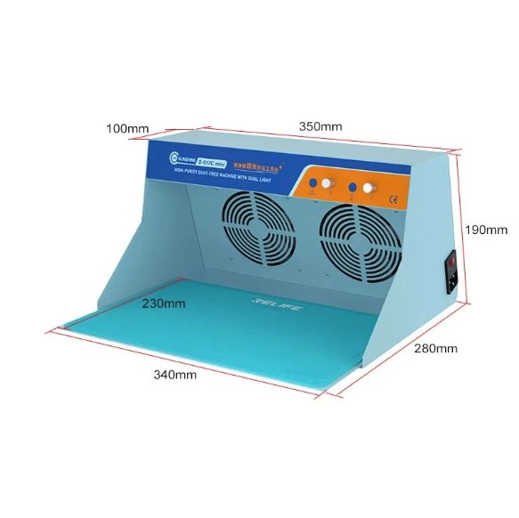 Ventilador con Luz SS-917C Mini Sunshine - Celeste