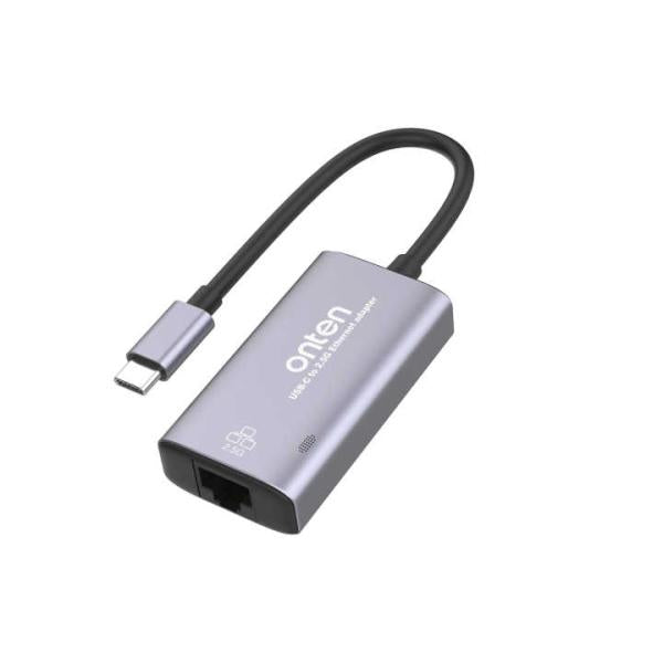 ADAPTADOR USB TIPO C A 2.5G INTERNET RJ45 ONTEN OTN-UC602