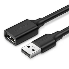 EXTENCION USB TIPO A 2.0 MACHO A HEMBRA  US103 10314 UGREEN NEGRO