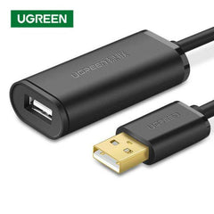 CABLE USB TIPO A 2.0 MACHO A USB TIPO C HEMBRA CON CHIPSET  US121 10319 UGREEN NEGRO