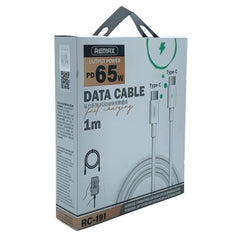 CABLE USB TIPO C RC-191C-C SERIE MARLIK NEGRO