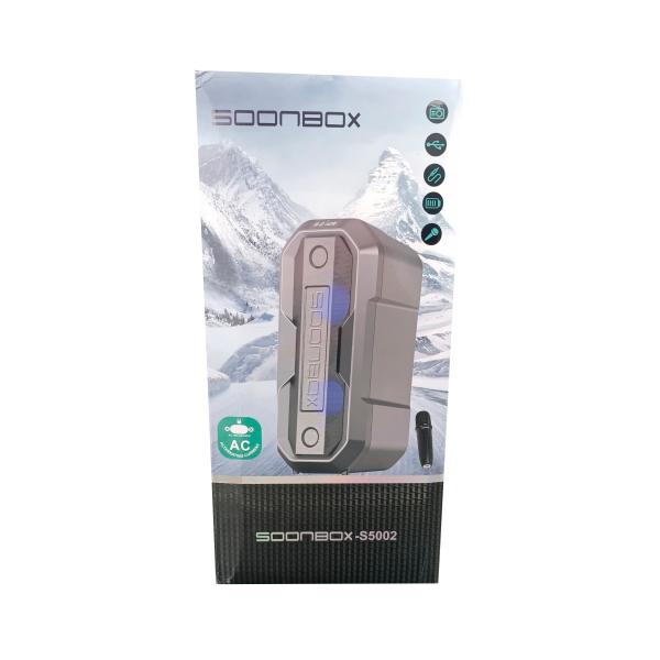 Parlante Bluetooth S5002 Soonbox - Negro Naranja