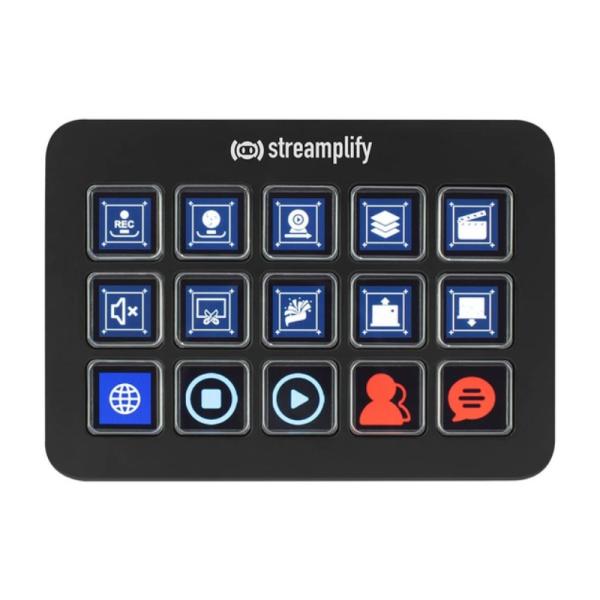 Teclado Streamplify LCD 15 Teclas Hub Negro Spud-do20a01.11 Imagen principal del producto
