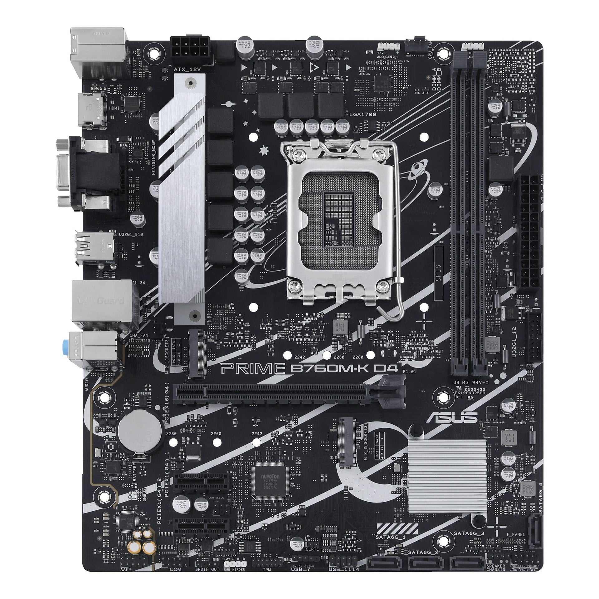 ASUS Tarjeta Madre LGA1700 DDR4 PRIME B760M-K D4