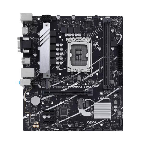Tarjeta Madre Asus Prime B760M-K D4 LGA1700 M-ATX DDR4 - Negro / Blanco