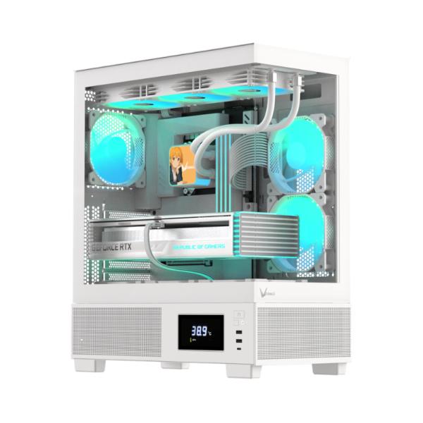 Case Formula V Crystal E1 Mid Tower Vidrio Templado 4711401663973 - Blanco