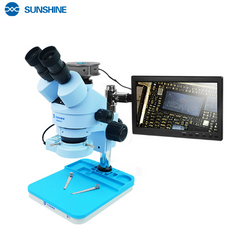 MICROSCOPIO CON LAMPARA Y CAMARA  SUNSHINE MICROSCOPIO SZM45T-B1 M12 M24