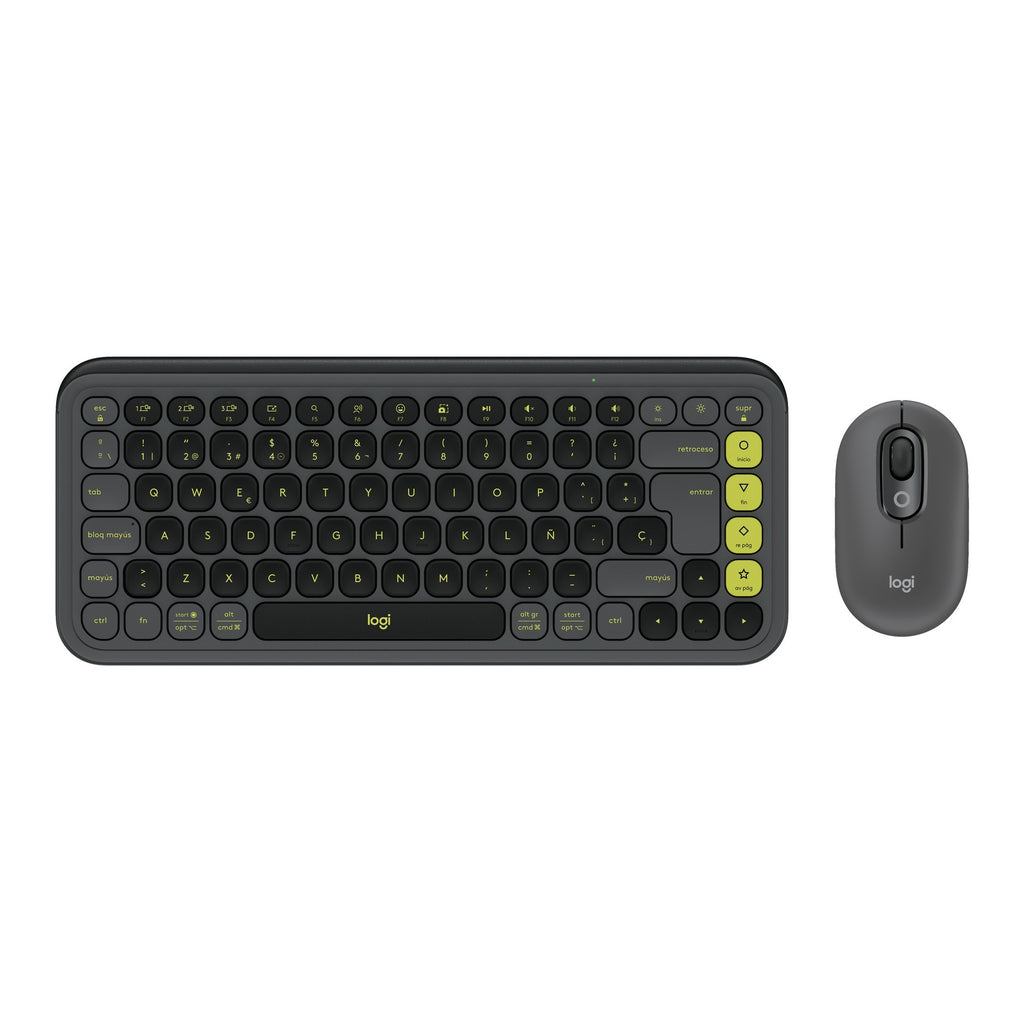 Logitech Combo Teclado Y Mouse Español Grafito Pop Icon