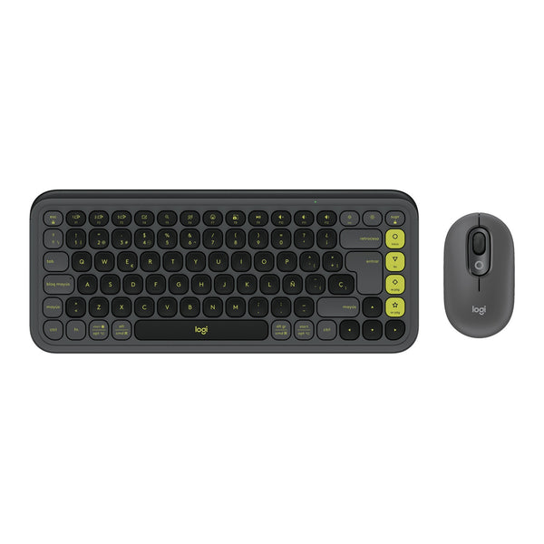 Logitech Combo Teclado Y Mouse Español Grafito Pop Icon