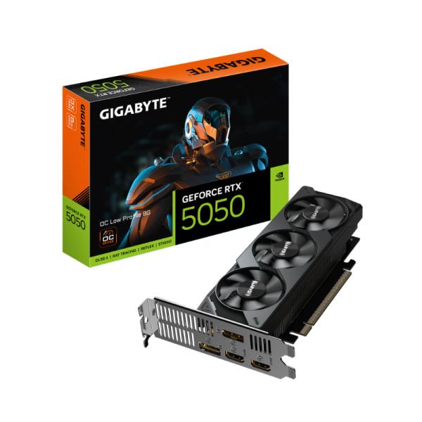 Tarjeta de Video Gigabyte Geforce Rtx 5050 Oc Low Profile 8G 8GB GDDR6 2587MHZ GV-N5050OC-8GL - Negro