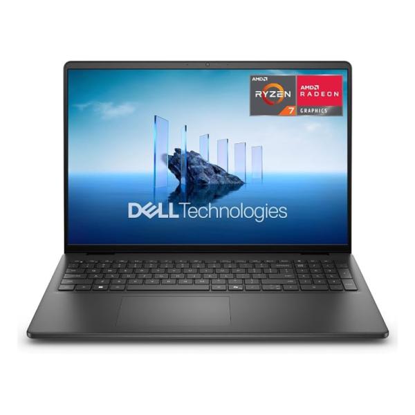 Laptop Dell DC16255 16 Pulg Touch AMD Ryzen 7 250 16GB DDR5 512GB SSD AMD Radeon Graphics WIFI 6/bluetooth/cámara HD W11 Home - Negro