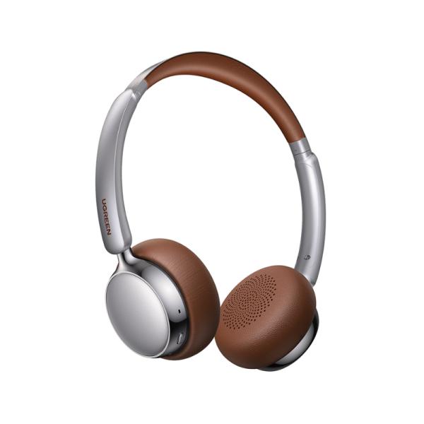Headset Ugreen Studio Plus HP207 Bluetooth 6.0 75629 - Plateado / Cafe
