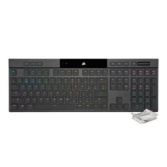 TECLADO GAMING RGB CORSAIR K100 AIR MECÁNICO INALÁMBRICO BLUETOOTH INGLÉS CH-913A01U-NA