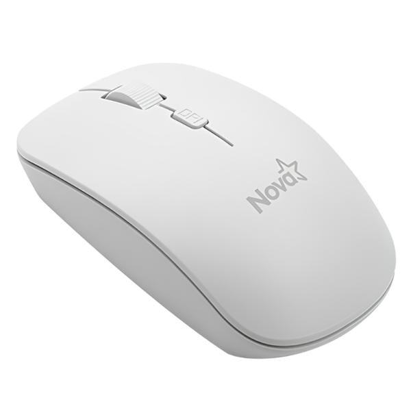 Mouse Nova MAH13400003C Inalambrico 800/1200/1600 Dpi - Blanco